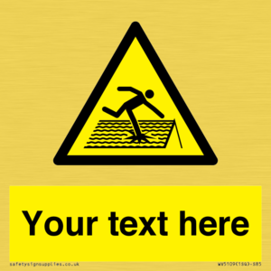 Custom Figure on Roof Sign